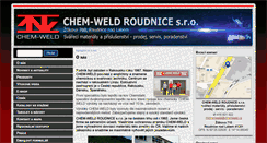 Desktop Screenshot of chemweld.cz